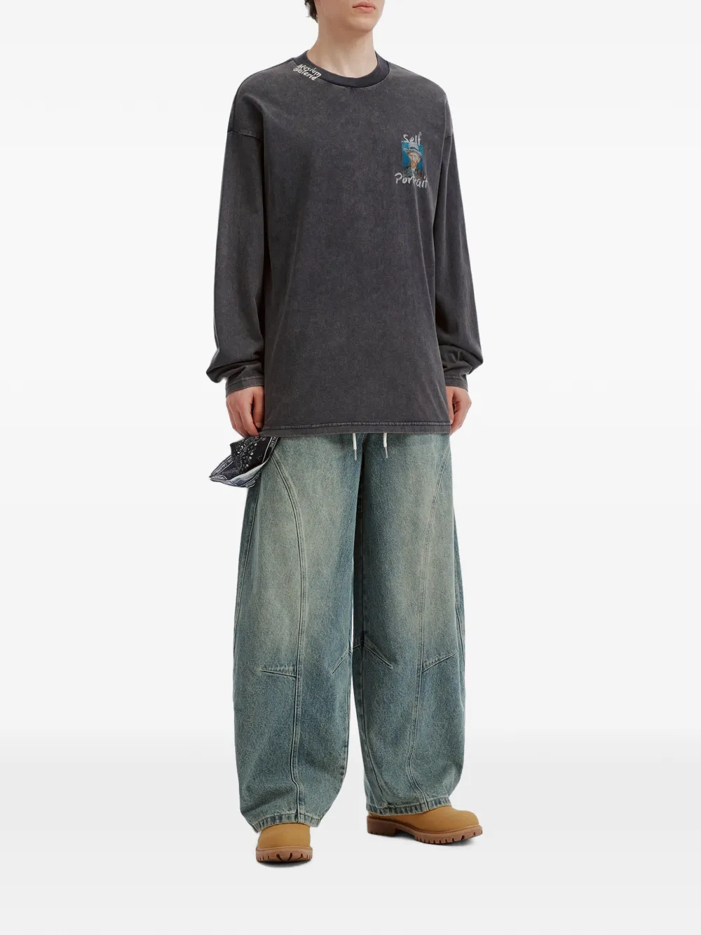 Musium Div. Broek met trekkoord en vlakken Blauw