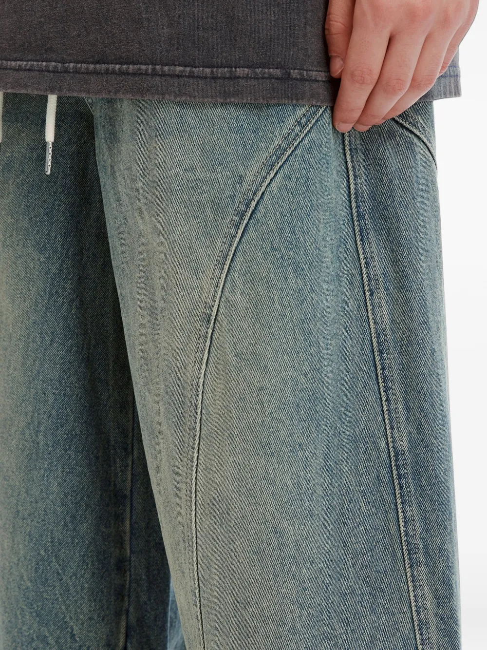 Musium Div. Broek met trekkoord en vlakken Blauw