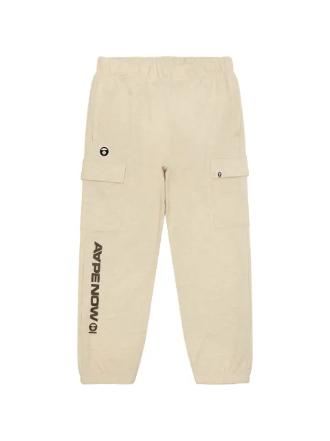 AAPE BY *A BATHING APE® AAPENOW Moonface logo-print cargo track pants
