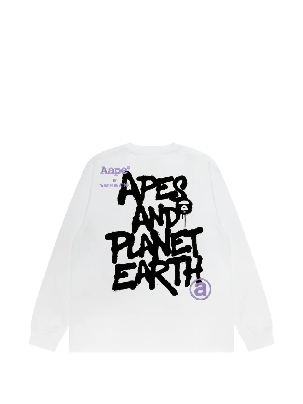 AAPE BY *A BATHING APE T-shirt met print Wit
