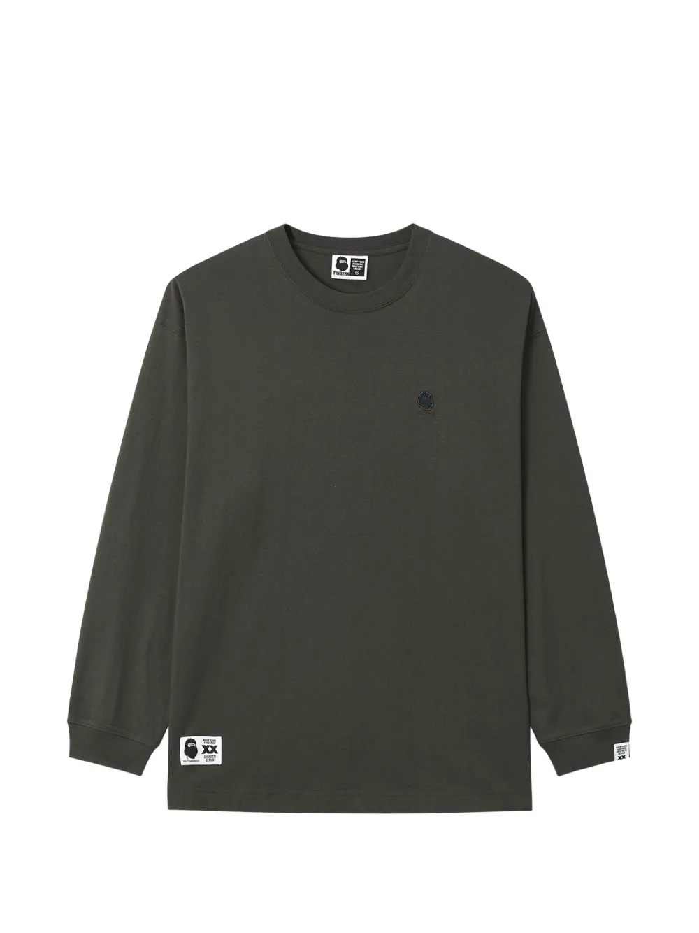 Fingercroxx Logo-patch Sweatshirt In Green