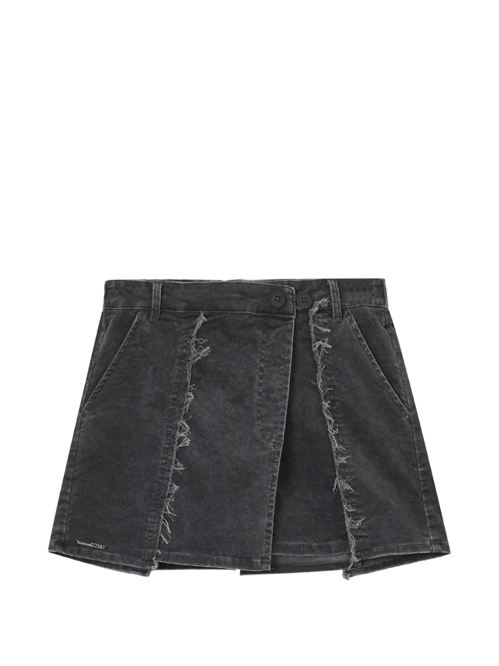 Izzue Frayed-trim Denim Shorts In Grey