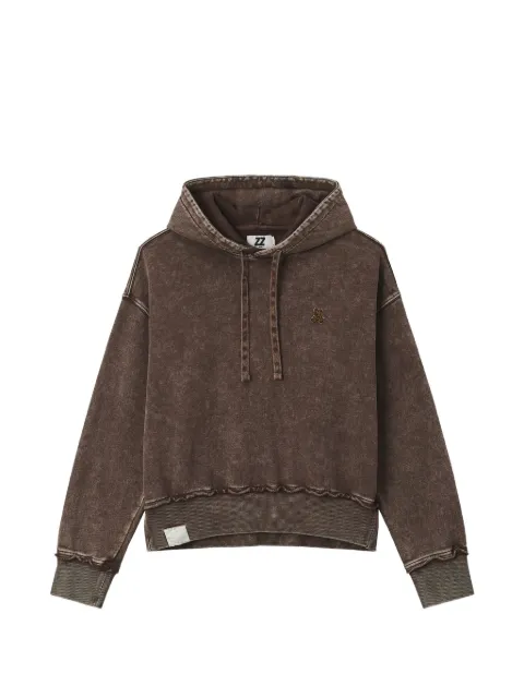 izzue graphic-print drawstring hoodie