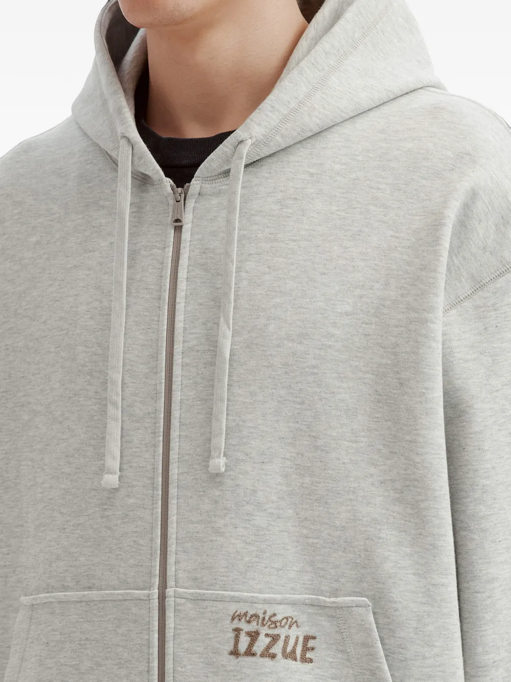 izzue Hoodie met tekst Grijs