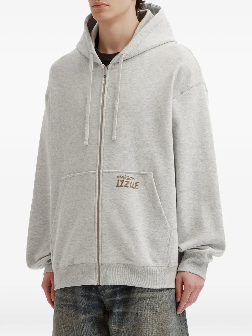 izzue Hoodie met tekst Grijs