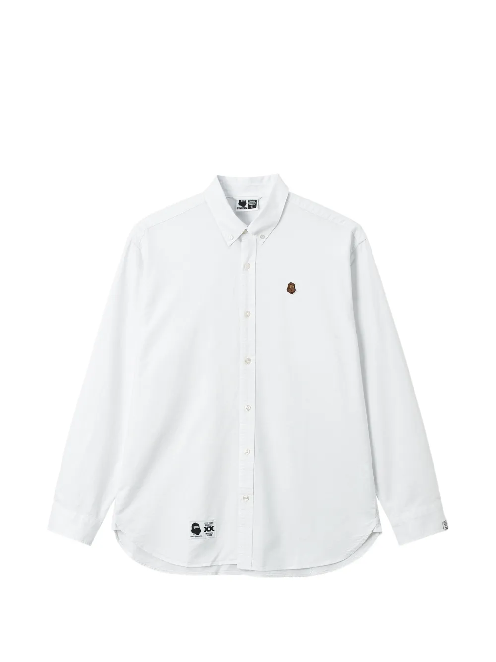 FINGERCROXX Camicia con applicazione - Bianco