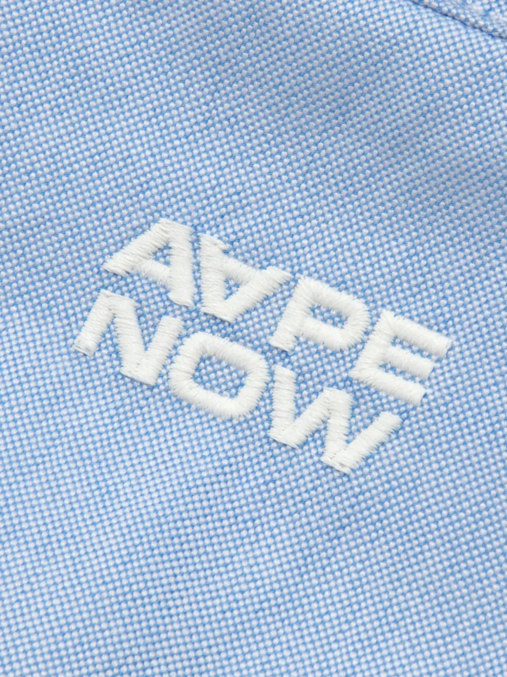 AAPE BY *A BATHING APE Overhemd met logopatch Blauw