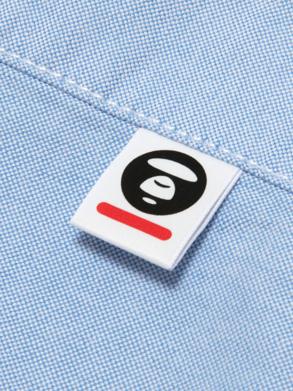 AAPE BY *A BATHING APE Overhemd met logopatch Blauw