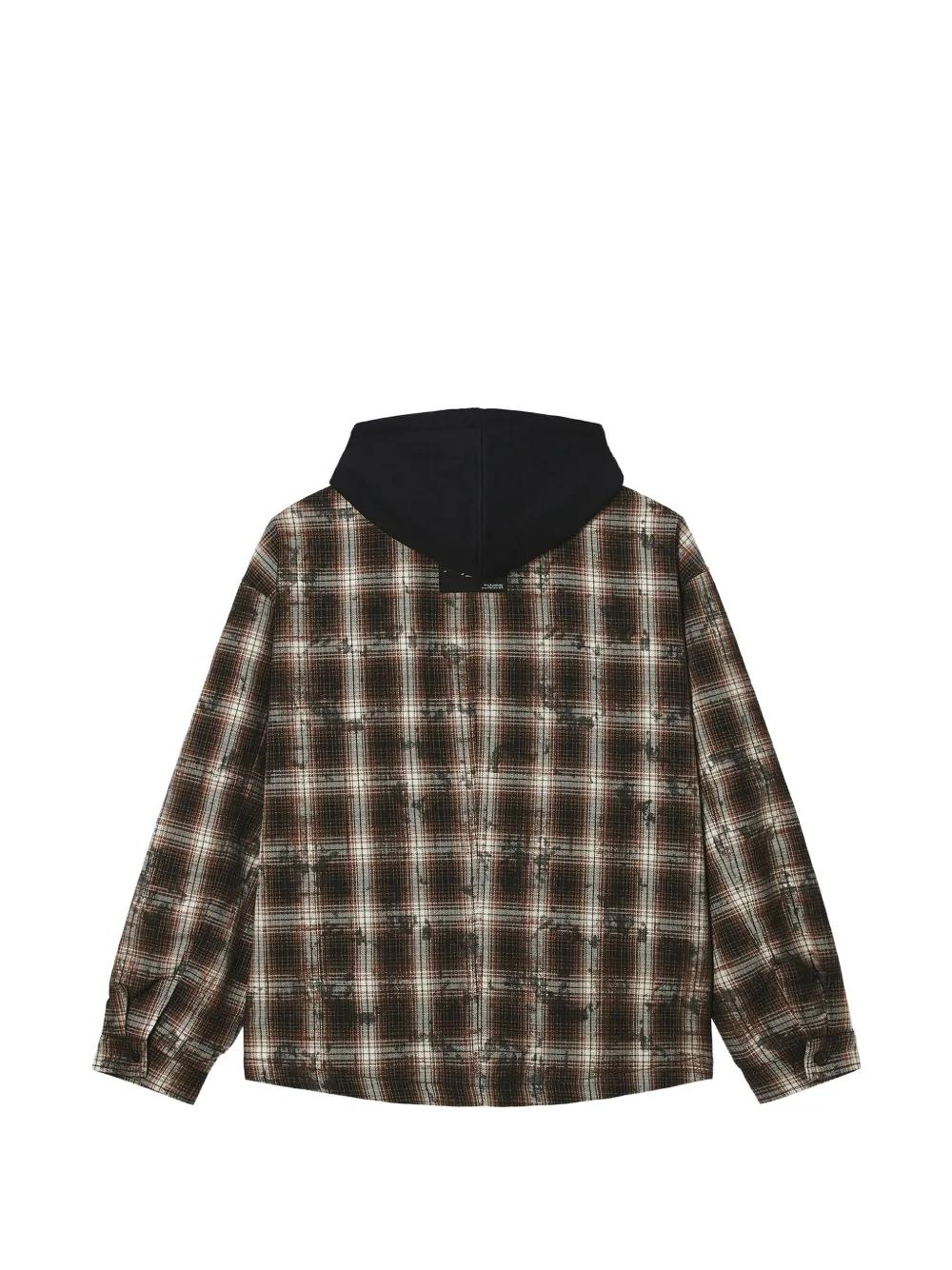 FIVE CM Geruit jack met capuchon Bruin