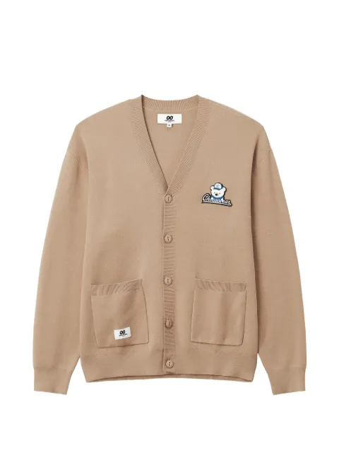 CHOCOOLATE logo-patch button-up cardigan