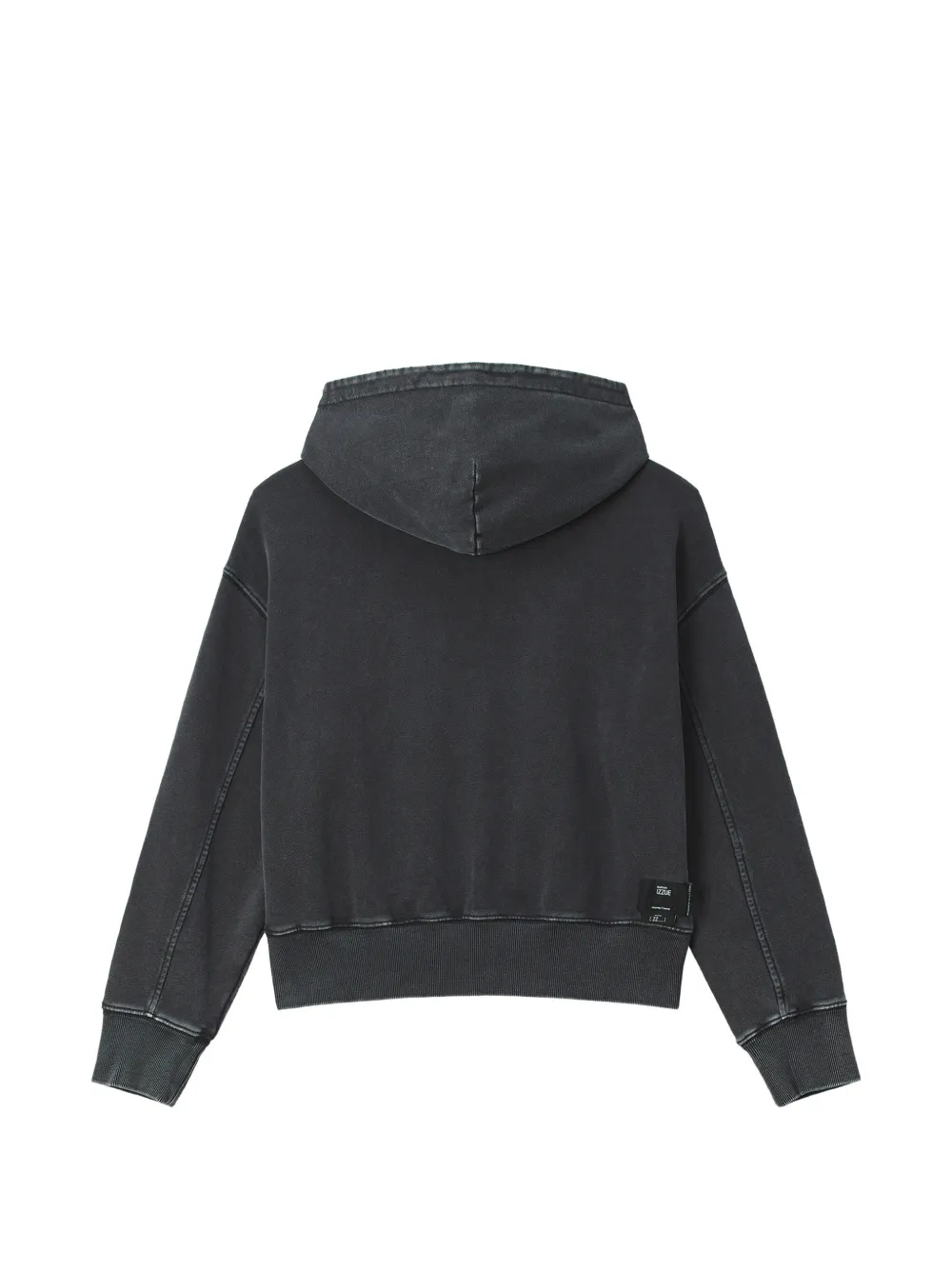 izzue Hoodie met geborduurd logo Zwart