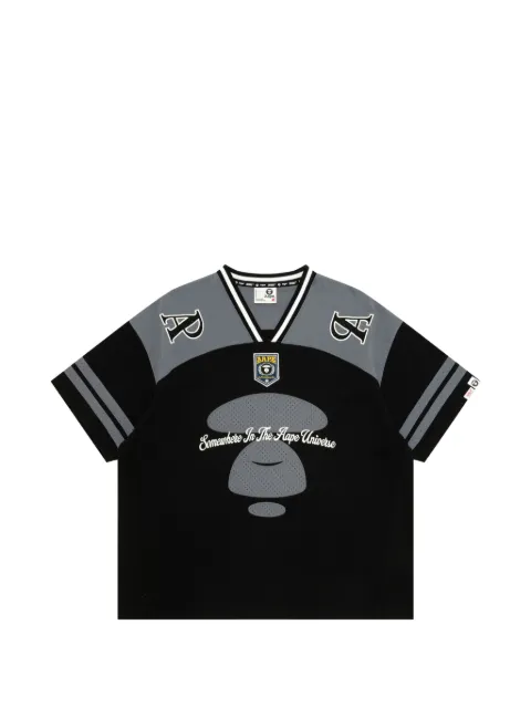 AAPE BY *A BATHING APE® logo-patch panelled T-shirt