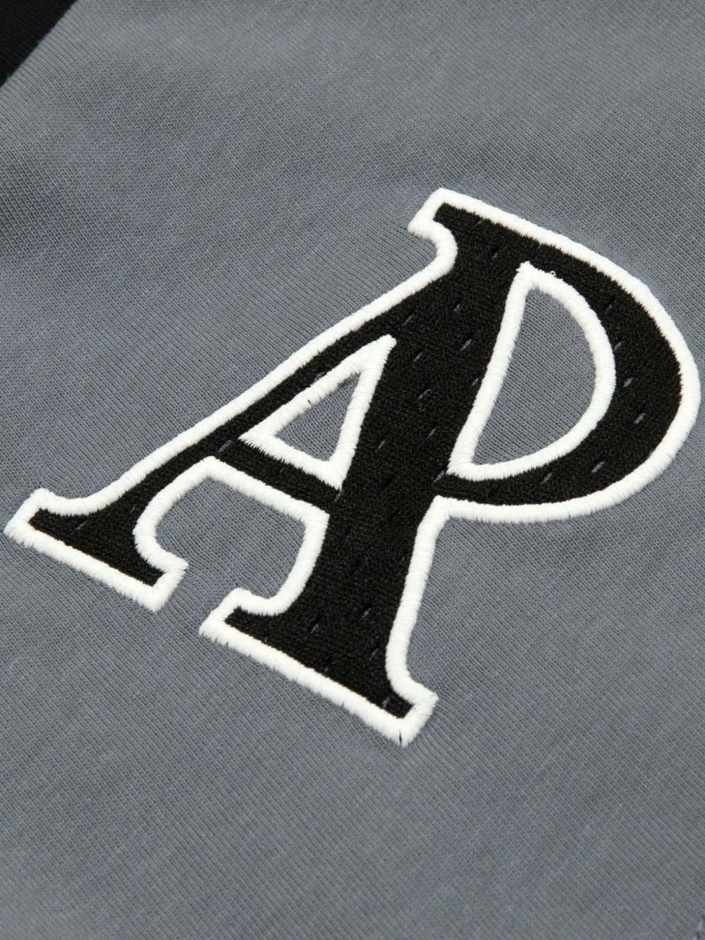 AAPE BY *A BATHING APE logo-patch panelled T-shirt Zwart