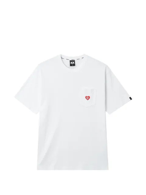 FINGERCROXX heart-patch pocket T-shirt