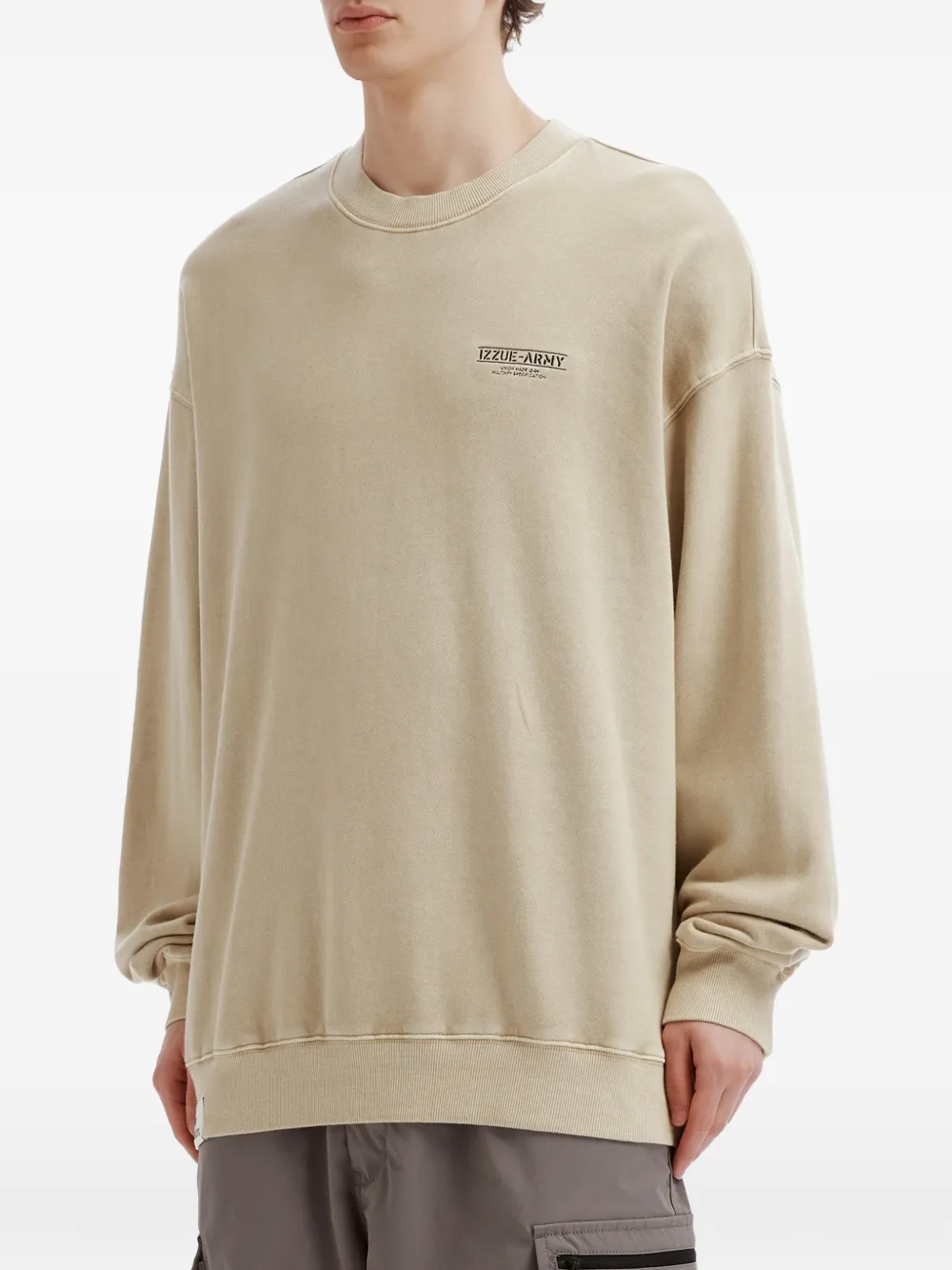izzue Sweater met print Beige