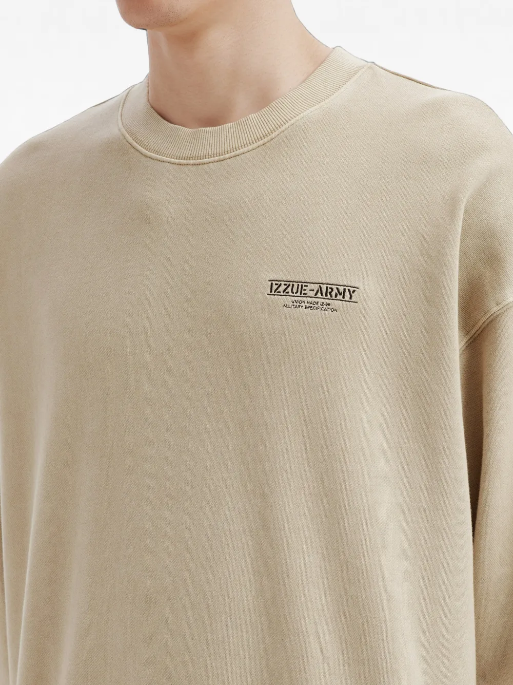 izzue Sweater met print Beige