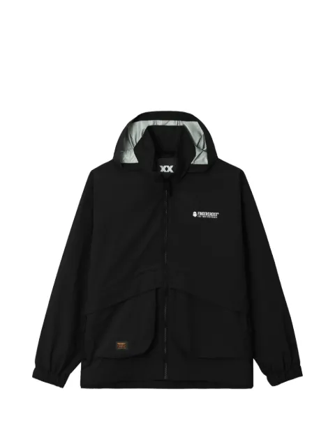 FINGERCROXX logo-print hooded jacket