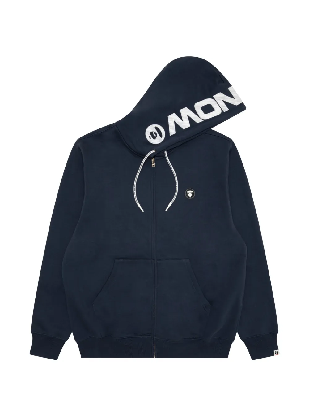 Aape By A Bathing Ape Aapenow Moonface Zip-up Hoodie In Blue