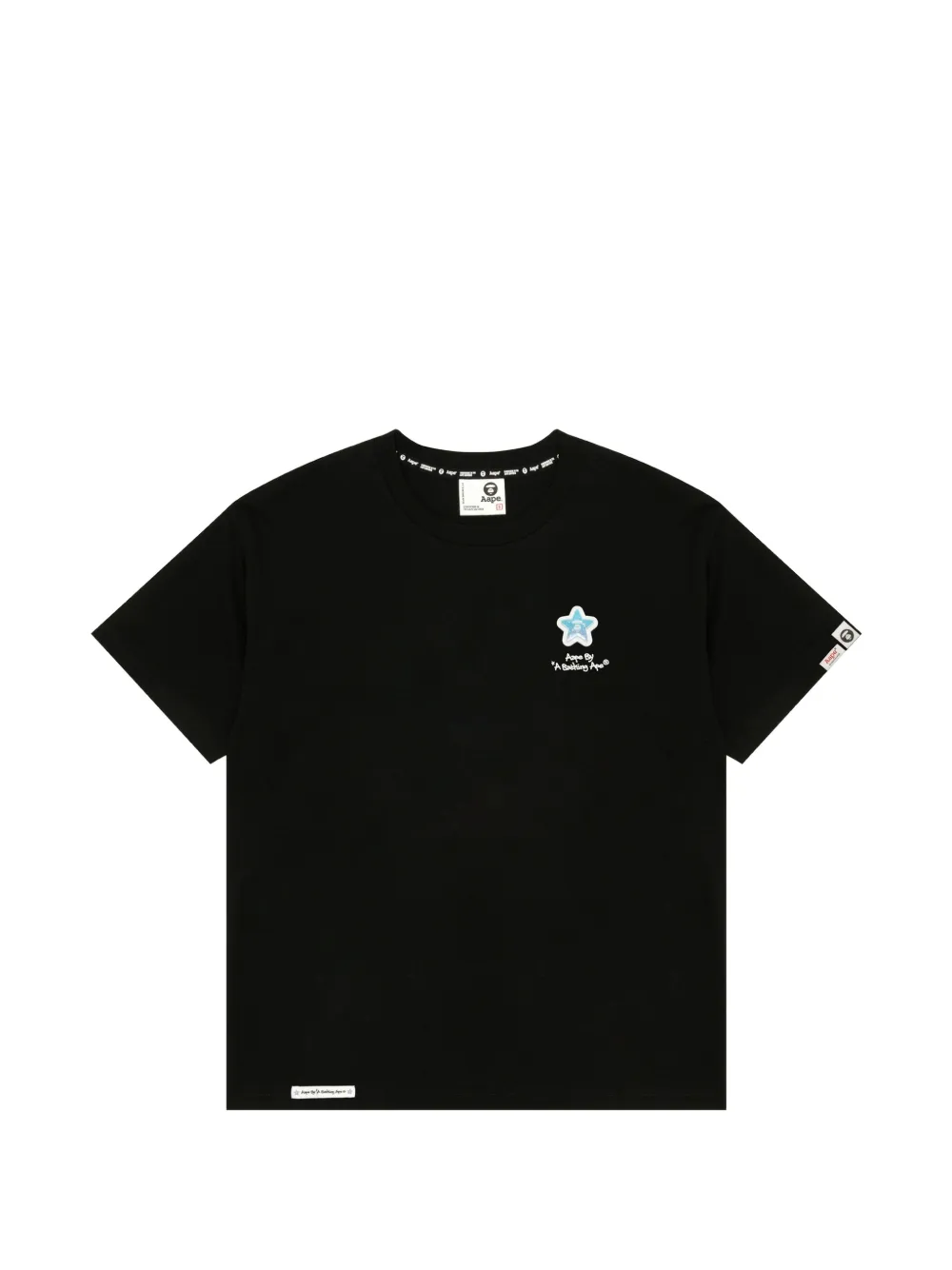 Aape By A Bathing Ape Moonface Graphic-print T-shirt In Black