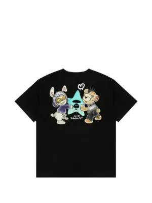 AAPE BY *A BATHING APE® graphic-print T-shirt | Black | FARFETCH