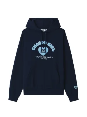 GOSHA RUBCHINSKIY logo-print Drawstring Hoodie | Blue | FARFETCH