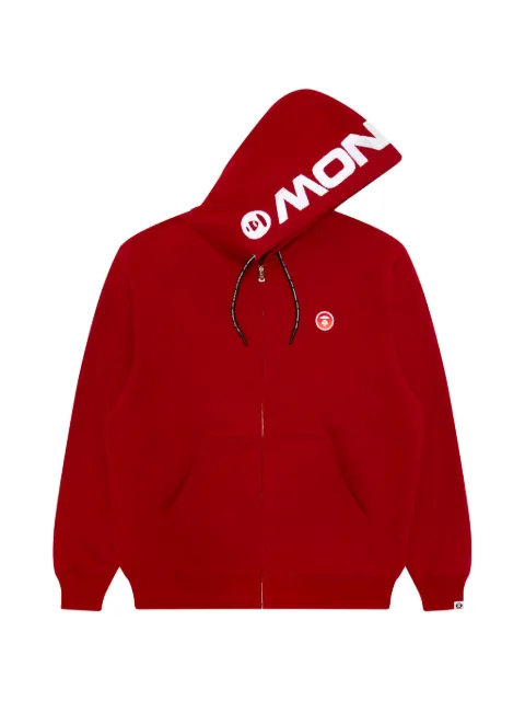 AAPE BY *A BATHING APE® logo-print zip-up hoodie