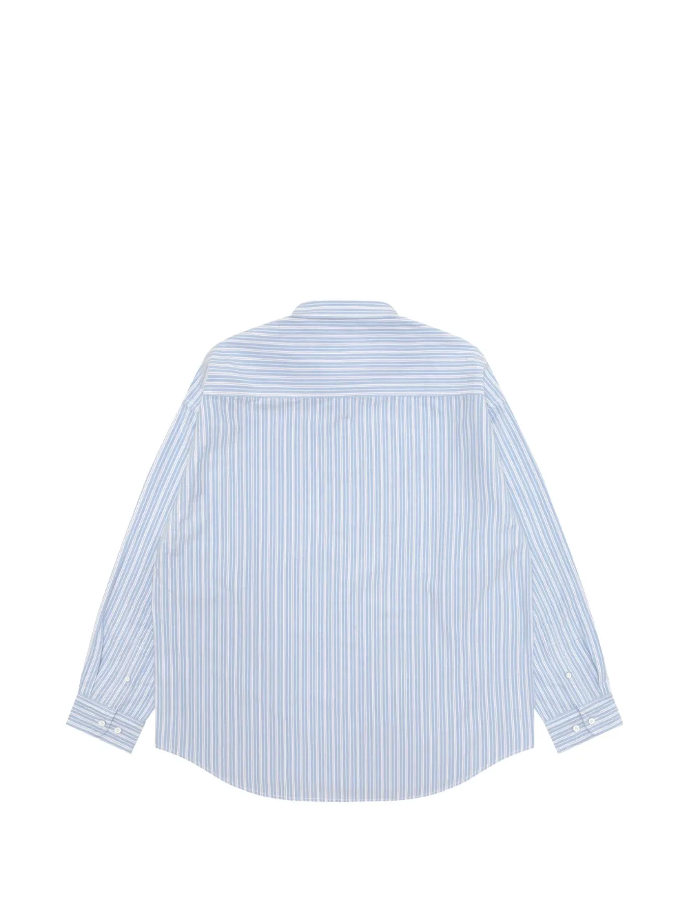 AAPE BY *A BATHING APE Overhemd met logo-patch en verticale streep Blauw
