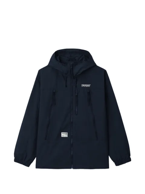FINGERCROXX logo-print hooded jacket