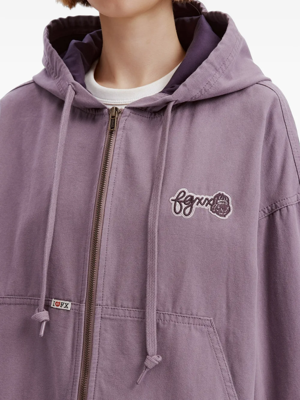 FINGERCROXX Jack met geborduurd logo Paars