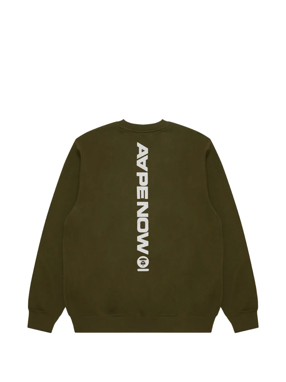 AAPE BY *A BATHING APE AAPENOW Moonface trui met ronde hals Groen