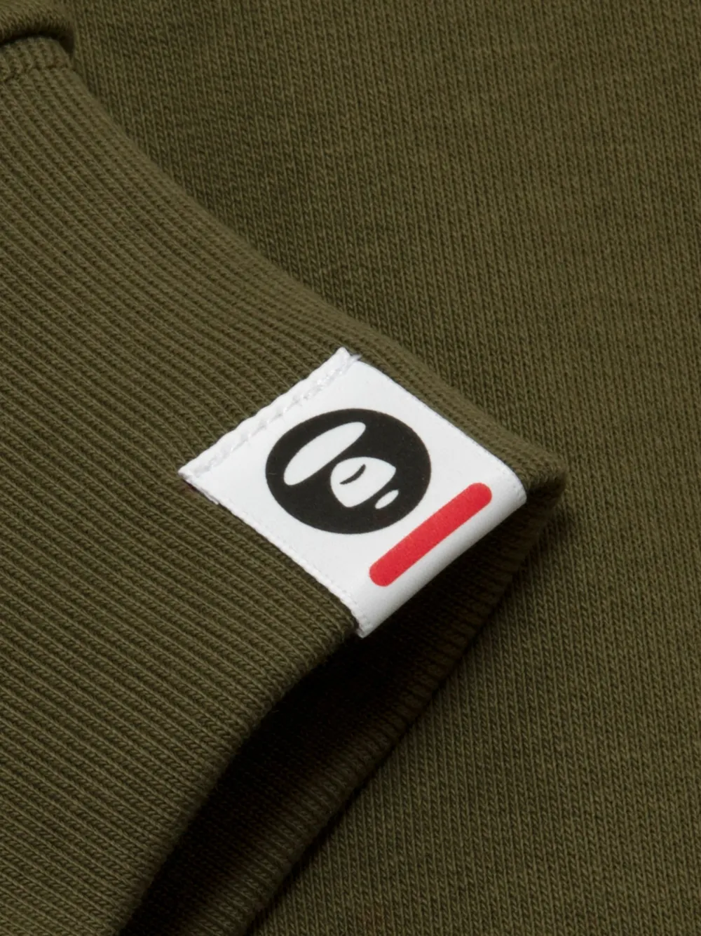 AAPE BY *A BATHING APE AAPENOW Moonface trui met ronde hals Groen