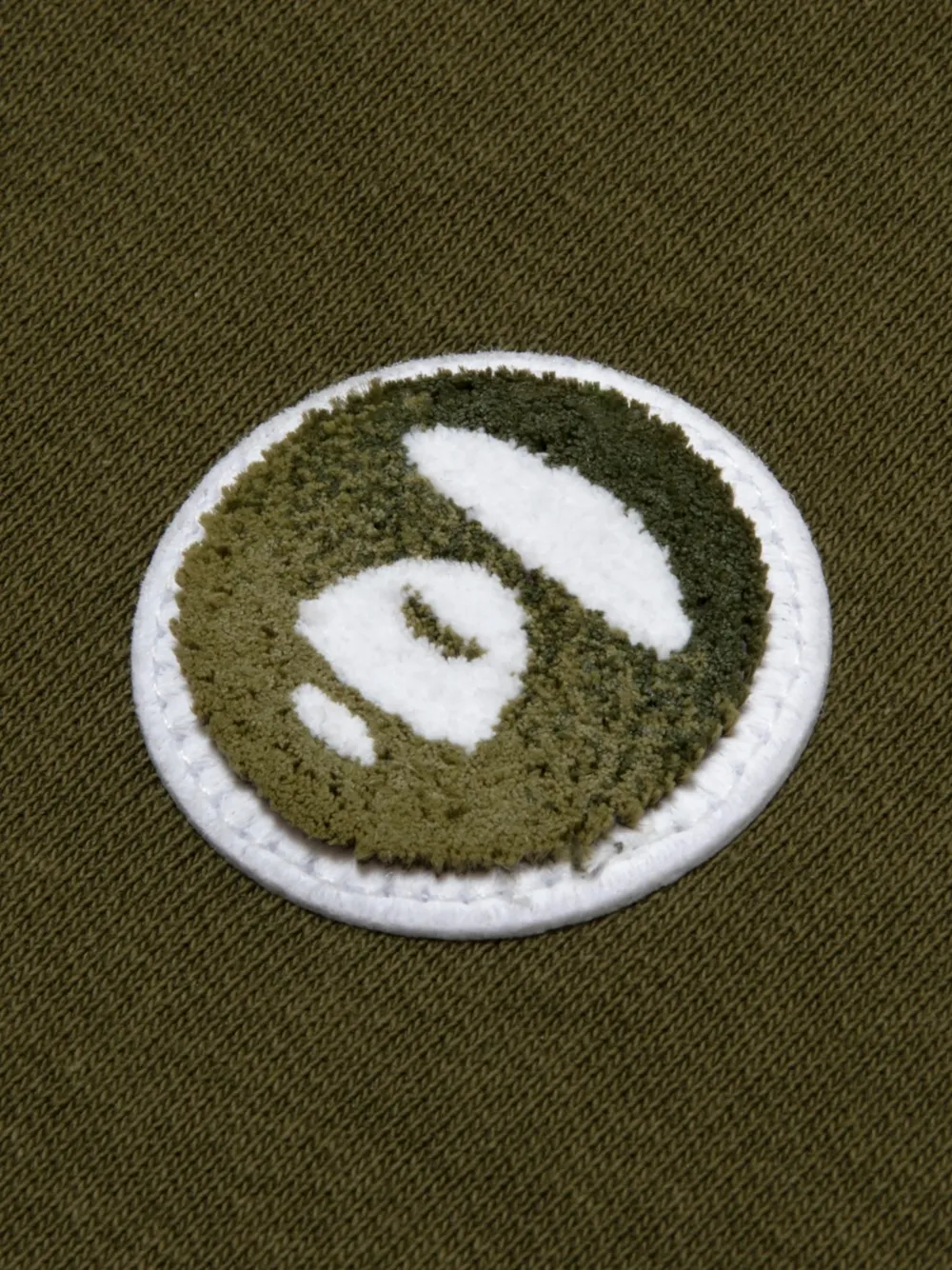 AAPE BY *A BATHING APE AAPENOW Moonface trui met ronde hals Groen