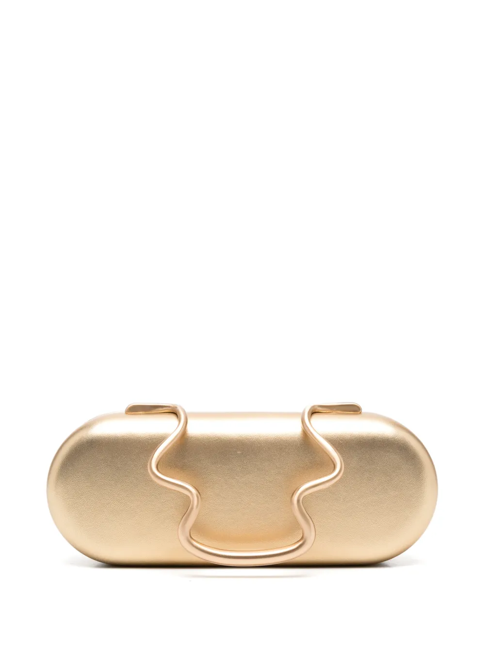 Cult Gaia Clutch Ilaria con finitura metallizzata - Oro