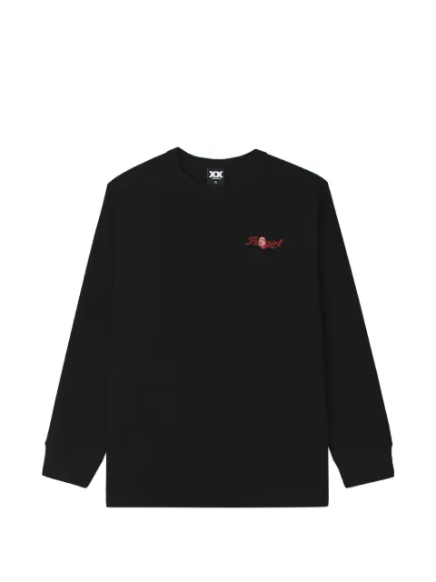 FINGERCROXX waffle-knit raglan-sleeve sweatshirt