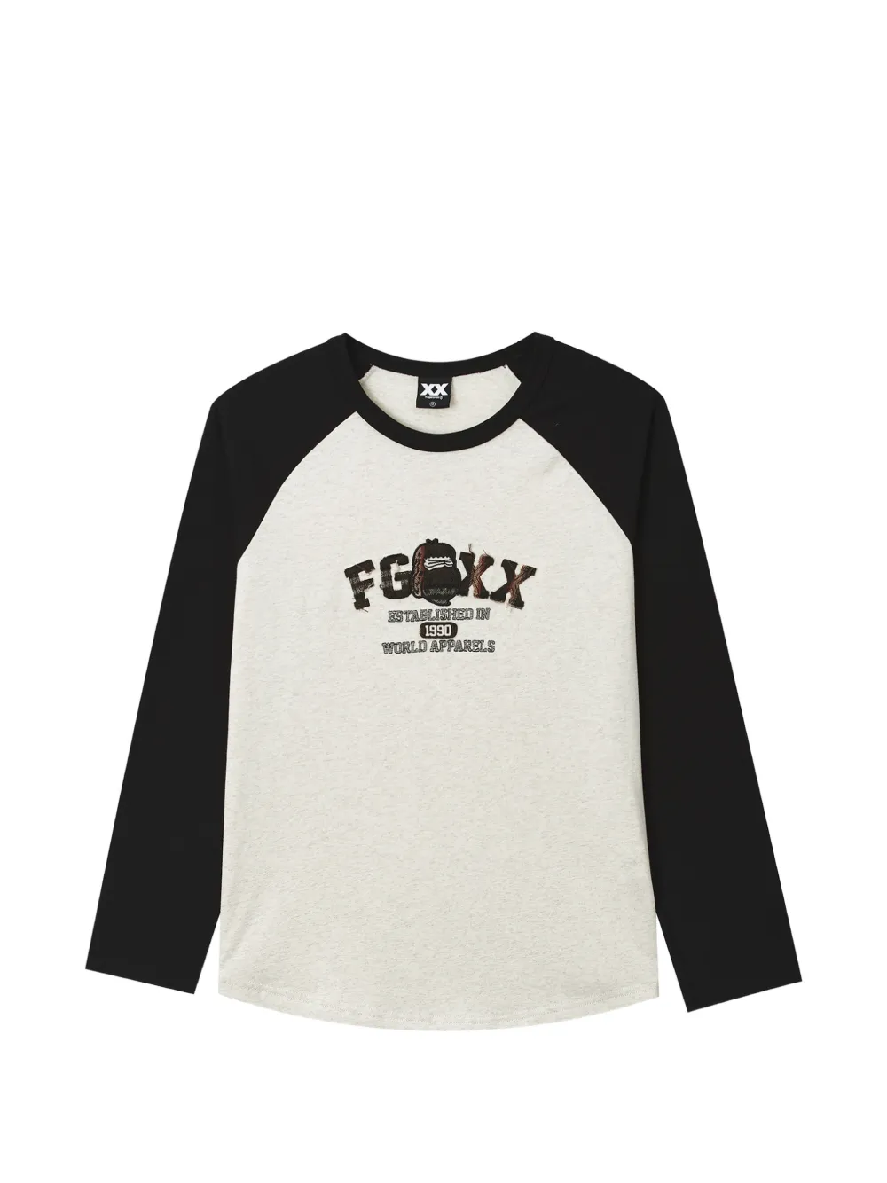 Fingercroxx Logo-print Raglan-sleeve T-shirt In Neutrals