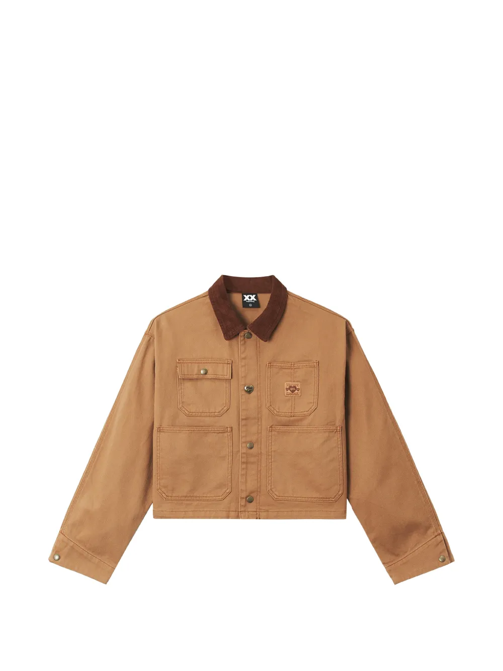 FINGERCROXX corduroy-collar jacket