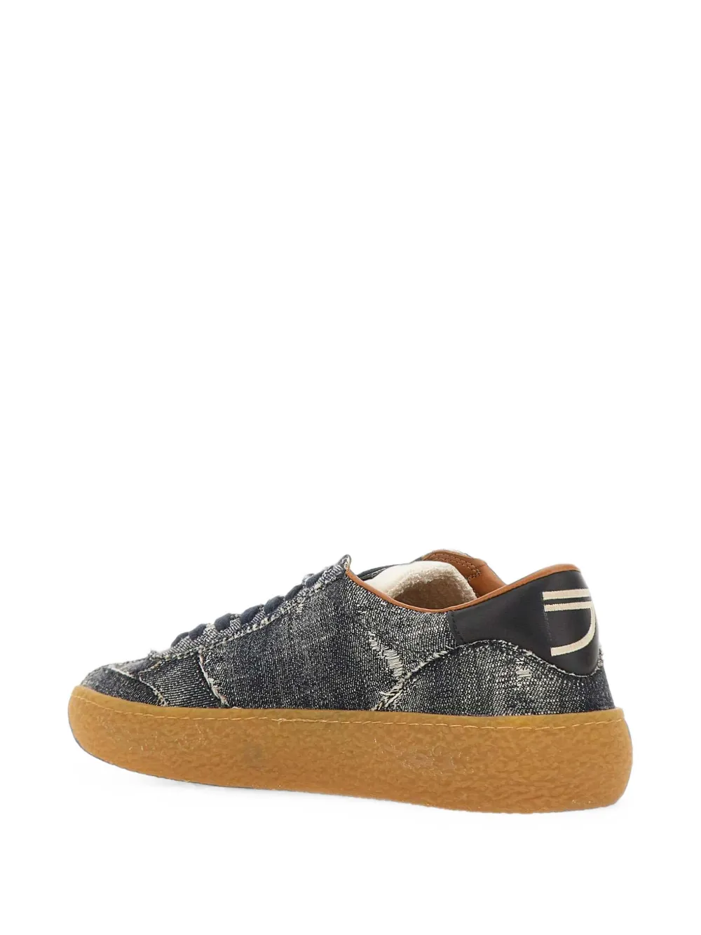 Puraai Denim sneakers met franje Blauw