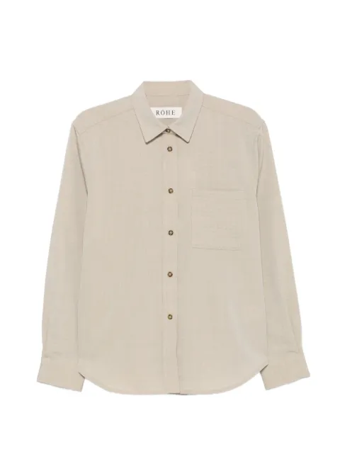 Róhe camisa con bolsillo con botón
