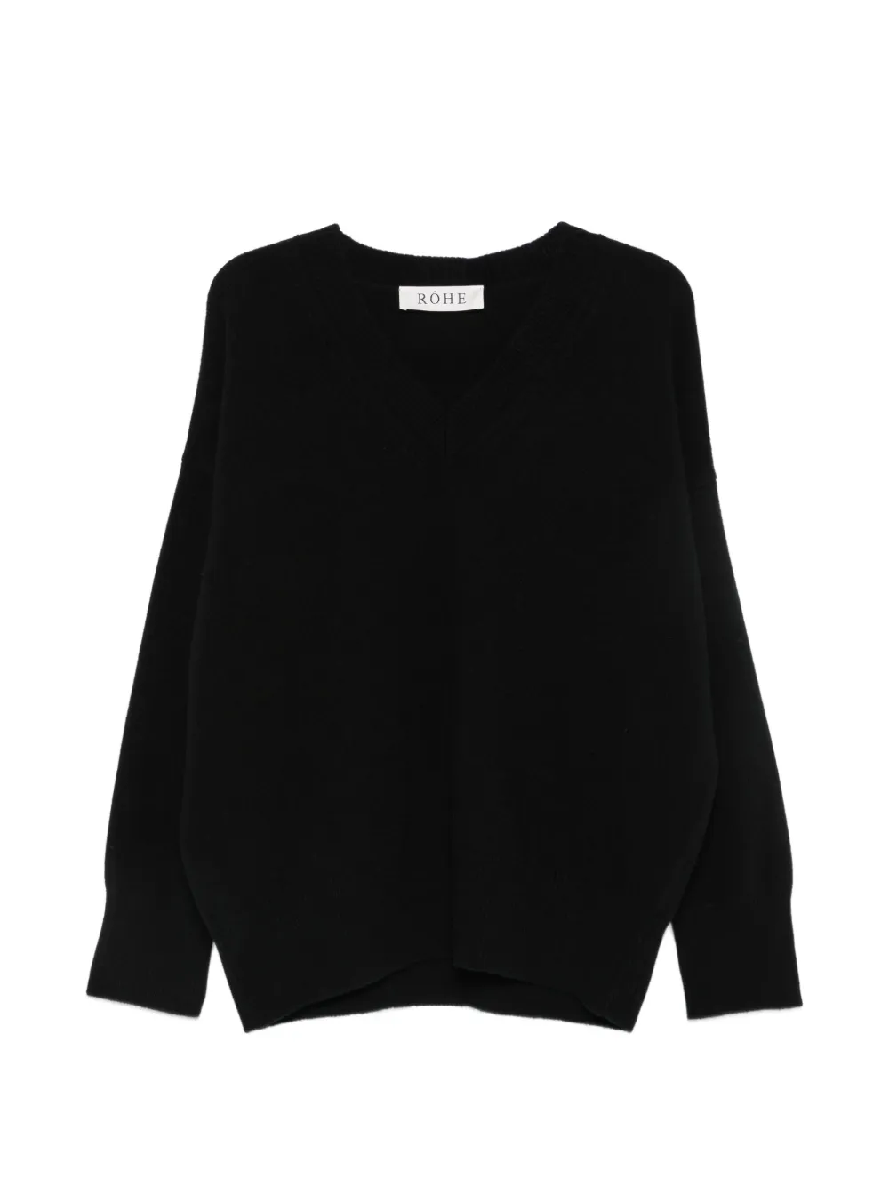 Róhe Maglione con scollo a V - Nero