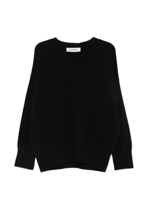 Róhe V-neck knitted sweater