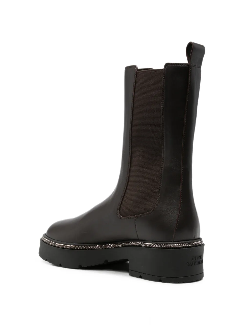 René Caovilla crystal-embellished Chelsea boots Bruin