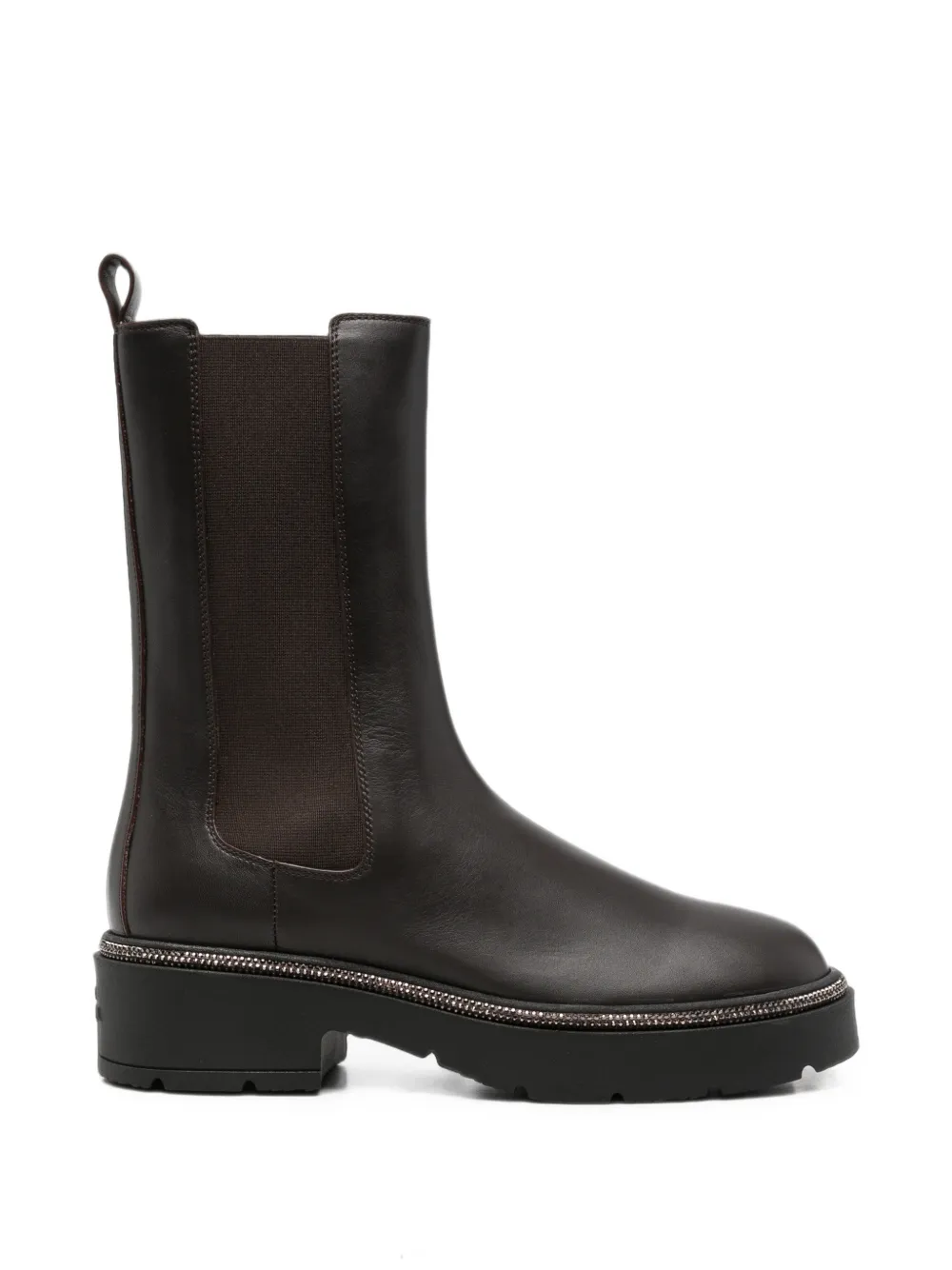René Caovilla crystal-embellished Chelsea boots