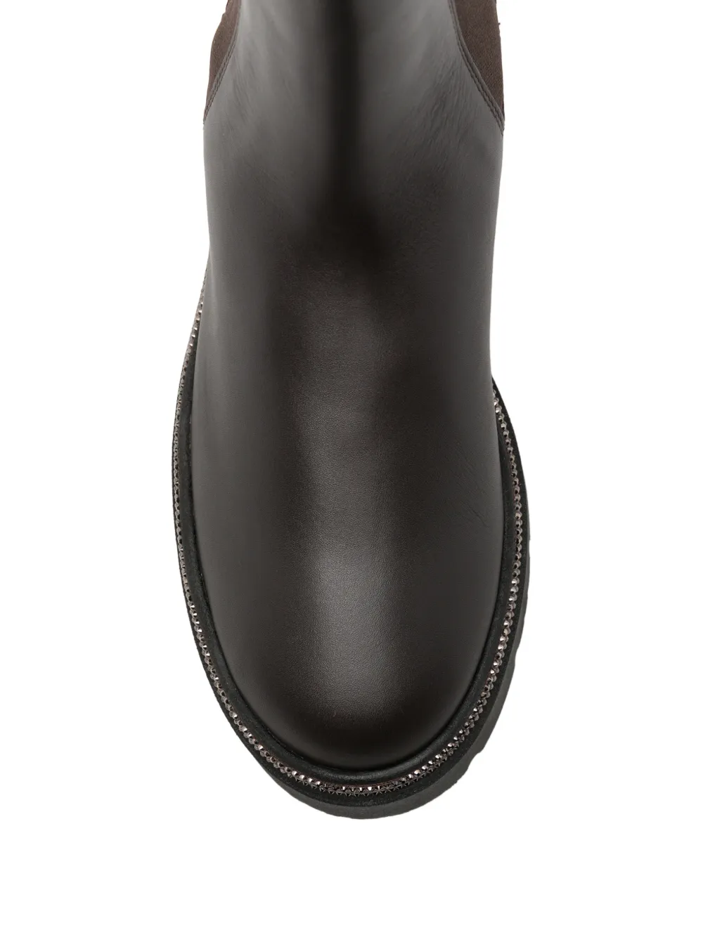 René Caovilla crystal-embellished Chelsea boots Bruin
