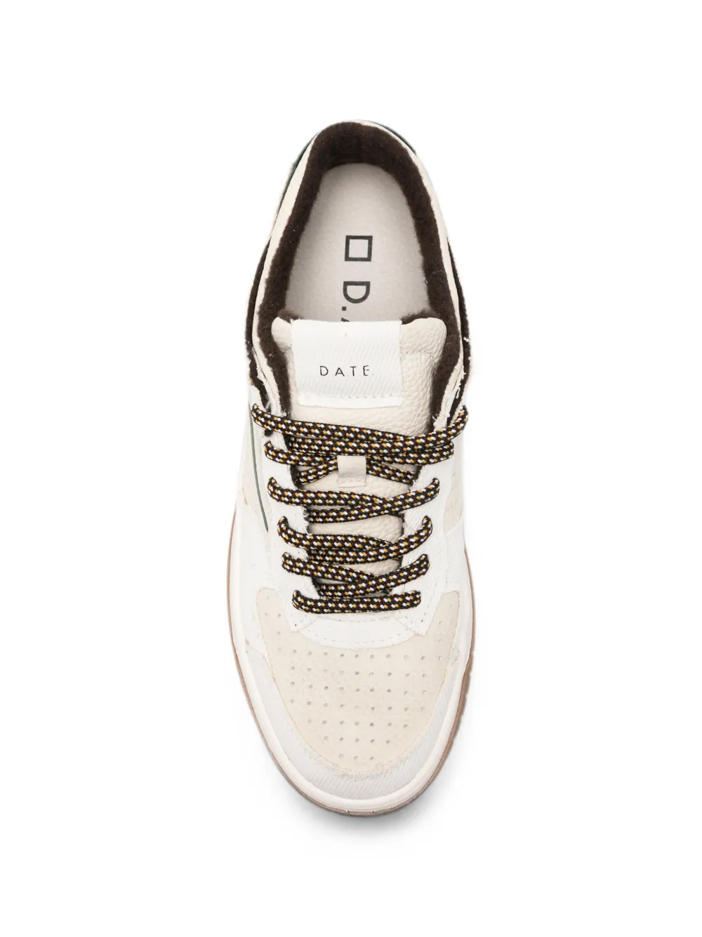 D.A.T.E. Torneo panelled leather sneakers Beige