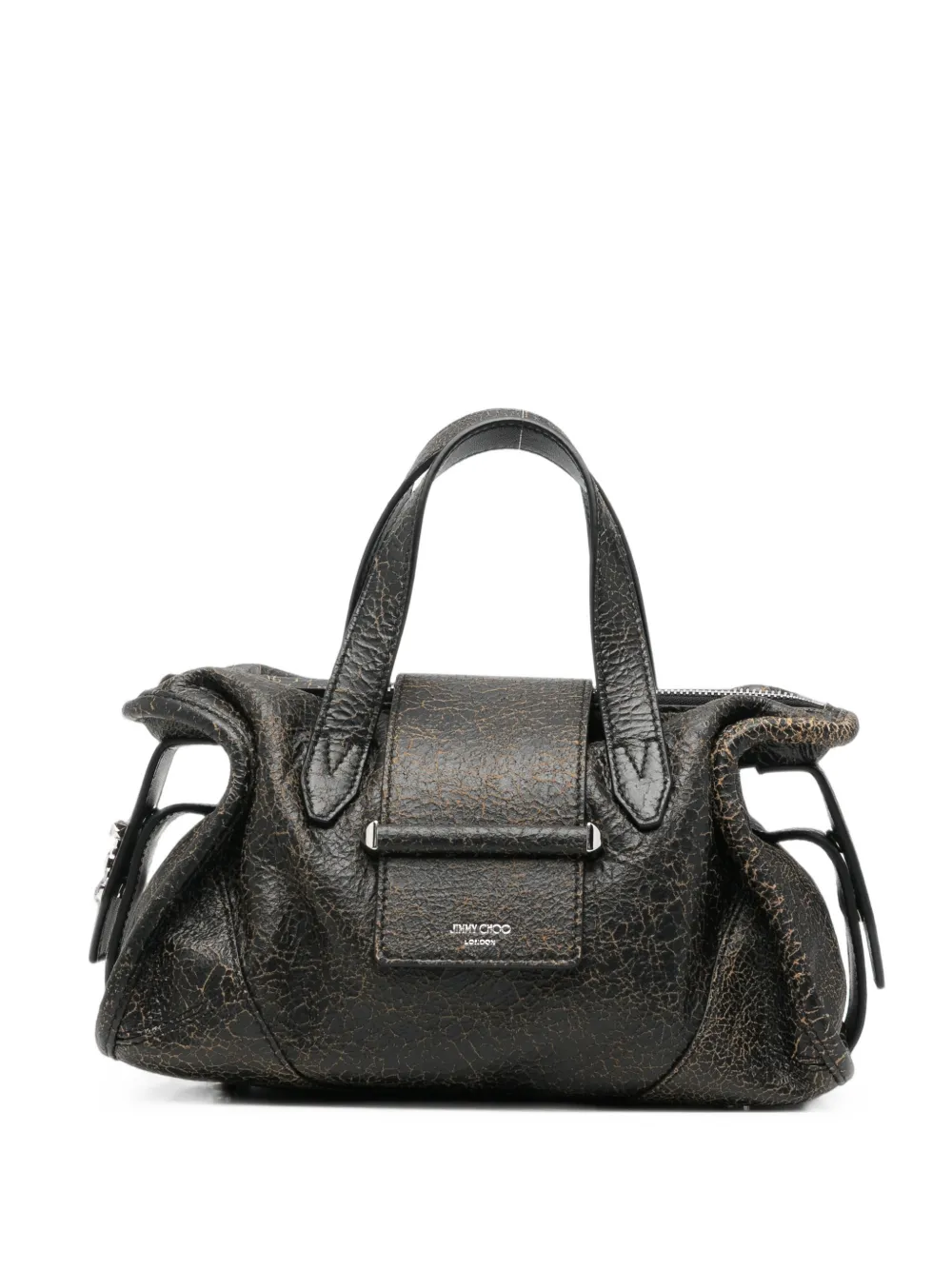 Jimmy Choo cracked-effect Barli tote bag