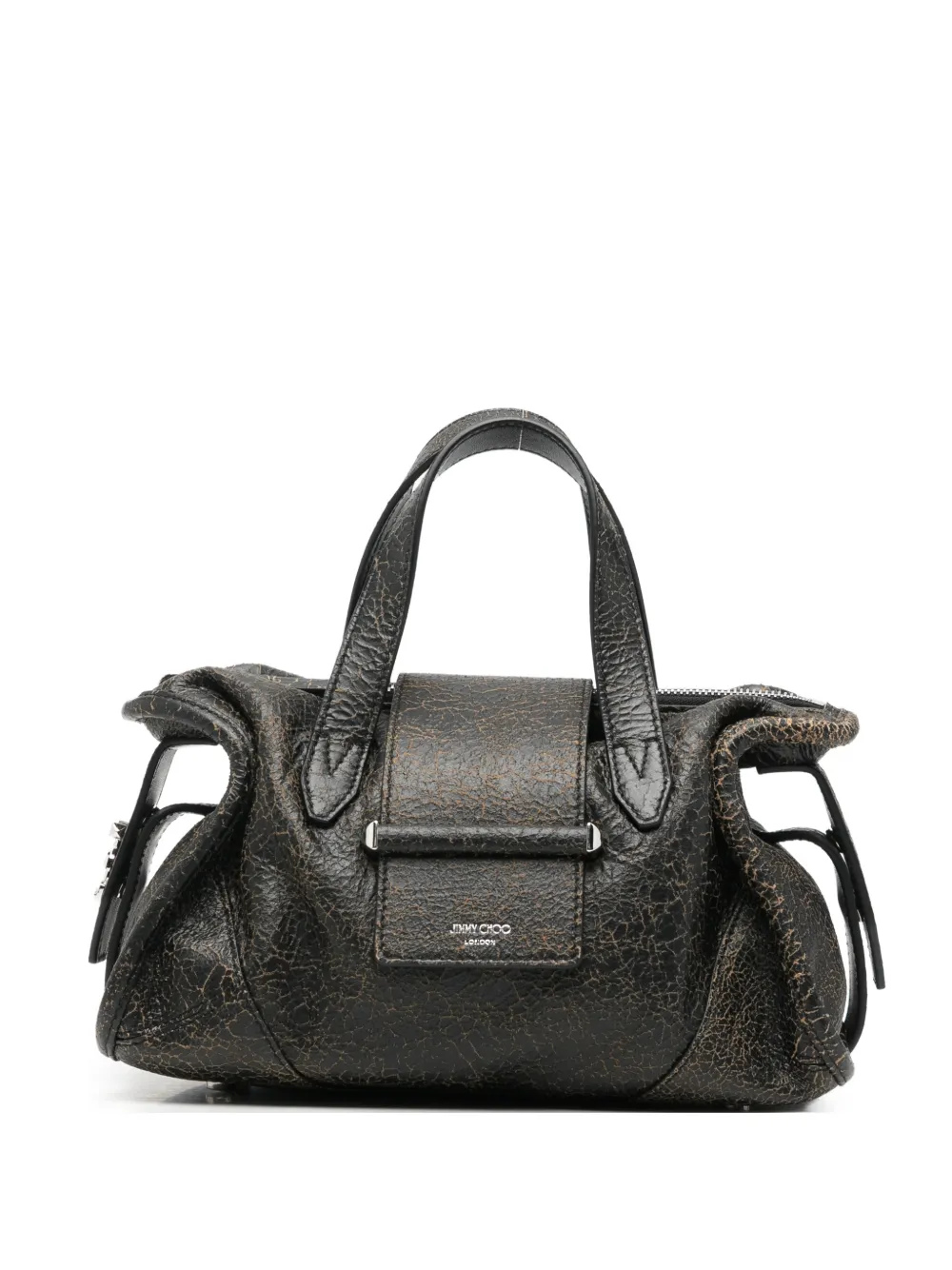 Jimmy Choo cracked-effect Barli tote bag
