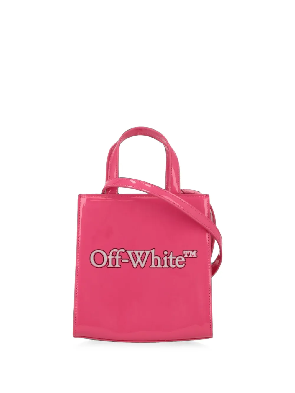 Off-White Kids logo-print tote bag - Rosa