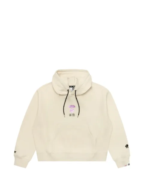 AAPE BY *A BATHING APE® Moonface slogan-print hoodie