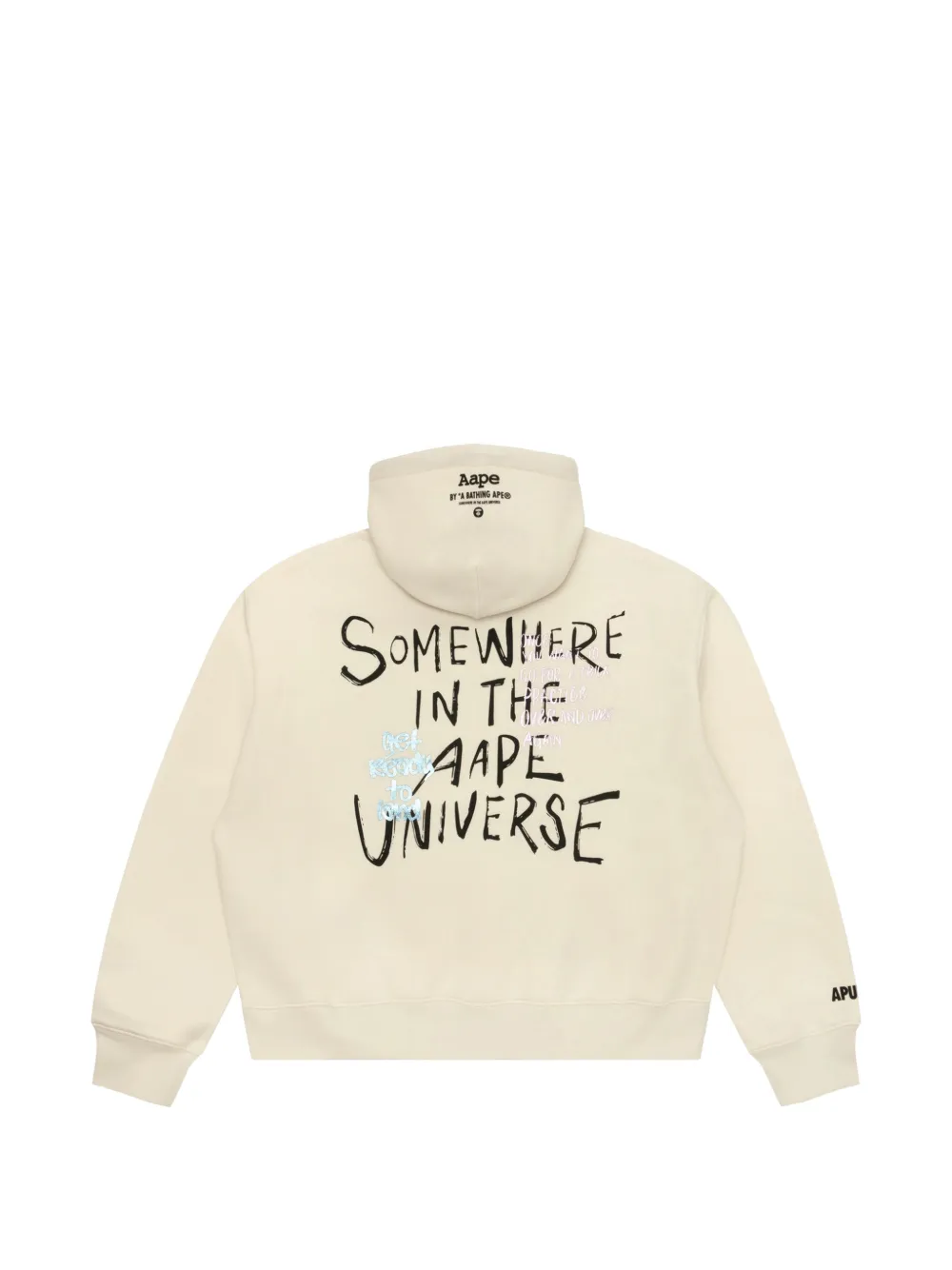 AAPE BY *A BATHING APE Moonface hoodie met tekst-print Wit