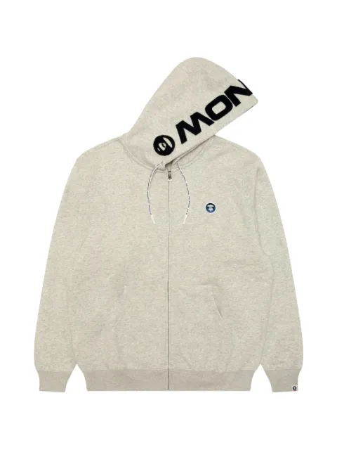 AAPE BY *A BATHING APE® logo-print zip-up hoodie
